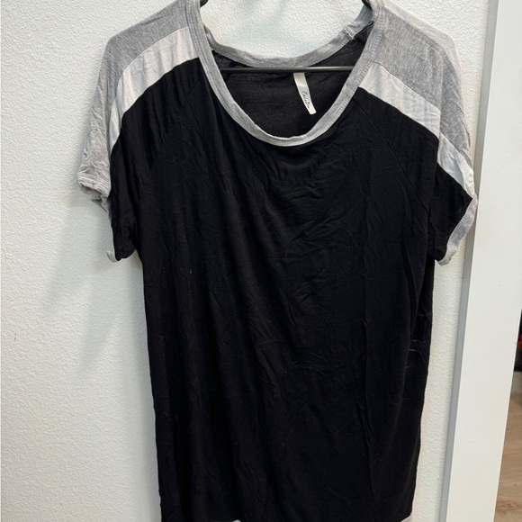 Tops - Black and Gray Women's Top